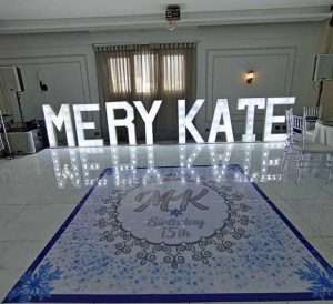 Letras para eventos
