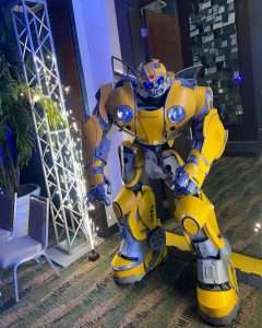 Personajes de transformers Bumblebee para eventos y cumpleaños