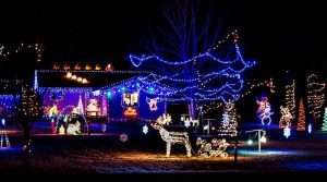 Instalación de luces navideñas