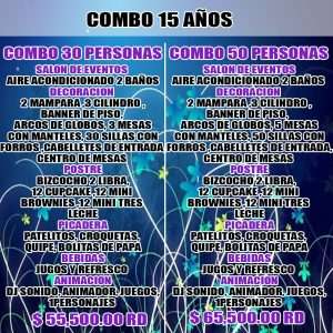 Combos para 15 años