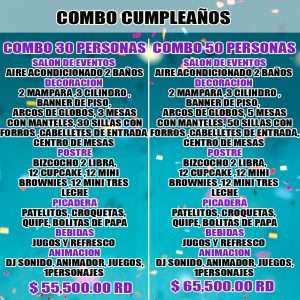 Combos para cumpleaños