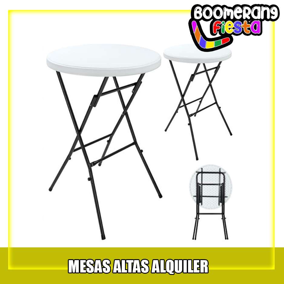 Mesas altas alquiler