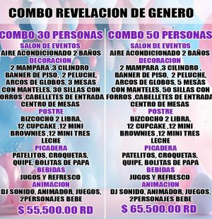 Combo para revelacion de genero